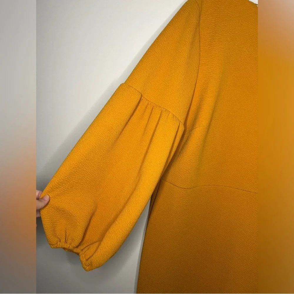 Eloquii - Mustard Long sleeve Dress - Size 24 - Picture 2 of 8